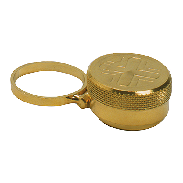 K Brand 24kt Gold Plated Mini Oil Stock with Ring (K42-R)