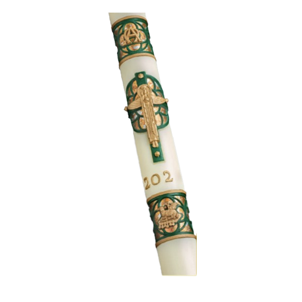 eximious® 51% Beeswax Paschal Candle Christus Rex™ by Cathedral Candle