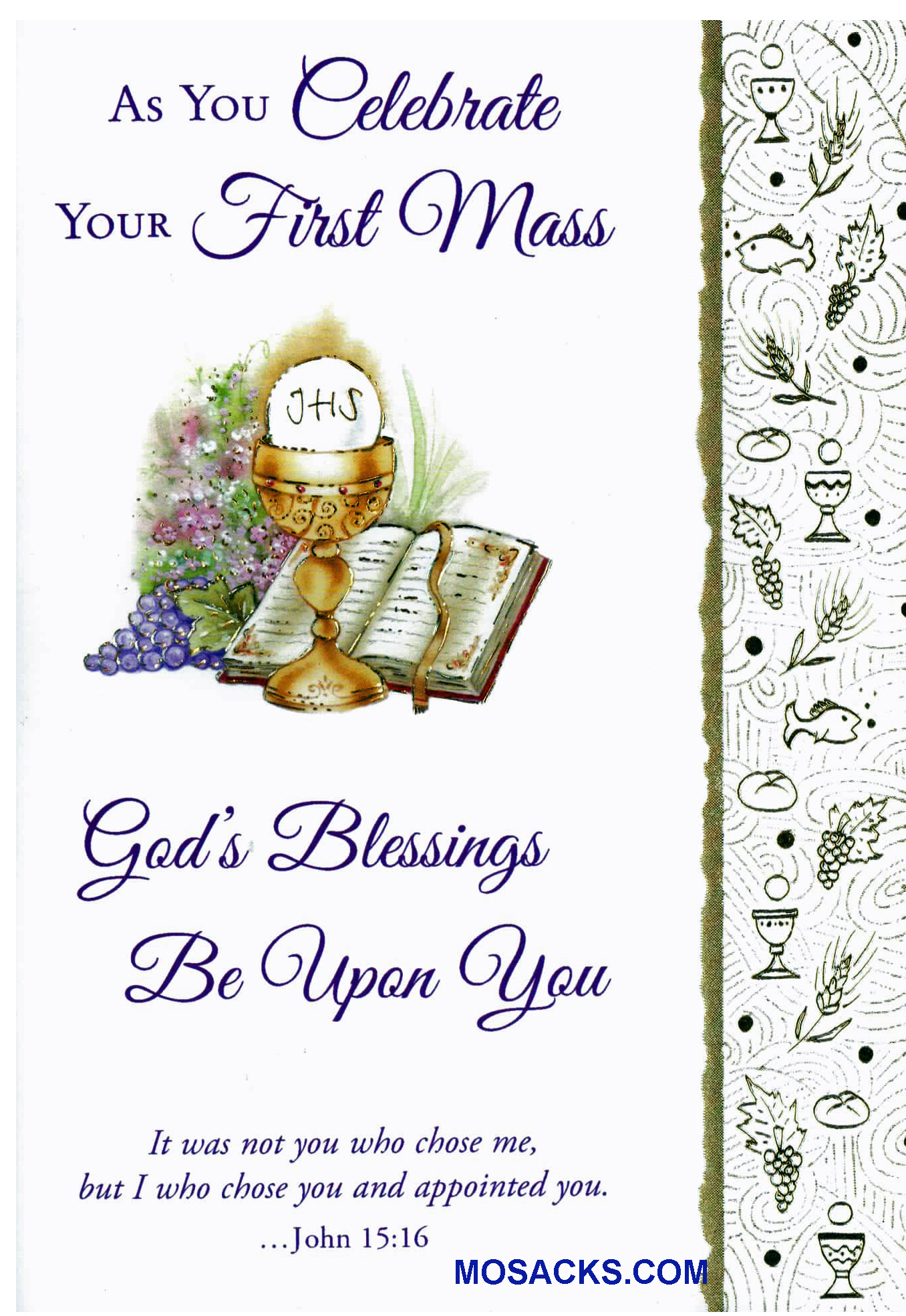 As You Celebrate Your First Mass Greeting Card -MASS87486