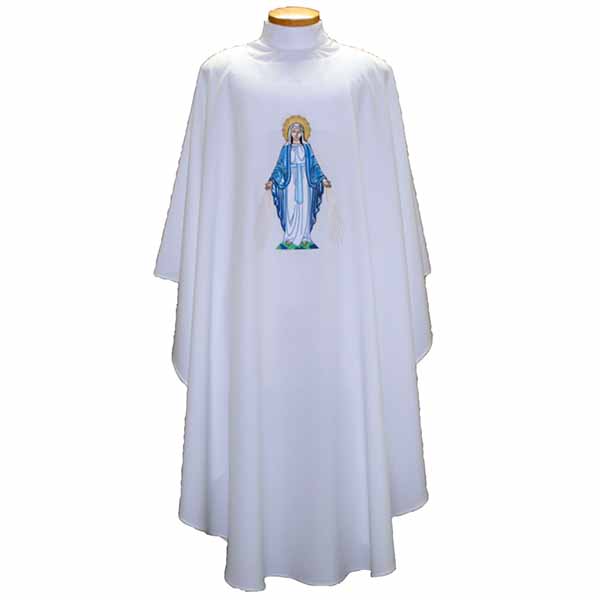 Beau Veste Our Lady of Grace Chasuble design on front and back-2014A
