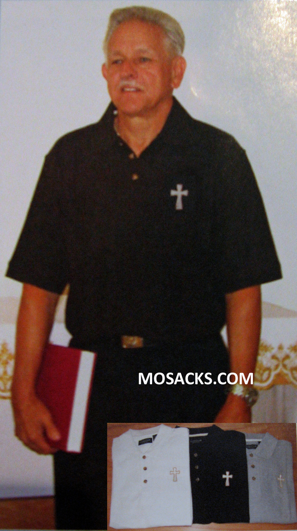 Beau Veste Men's Clergy Polo Shirt Short Sleeve-2XL