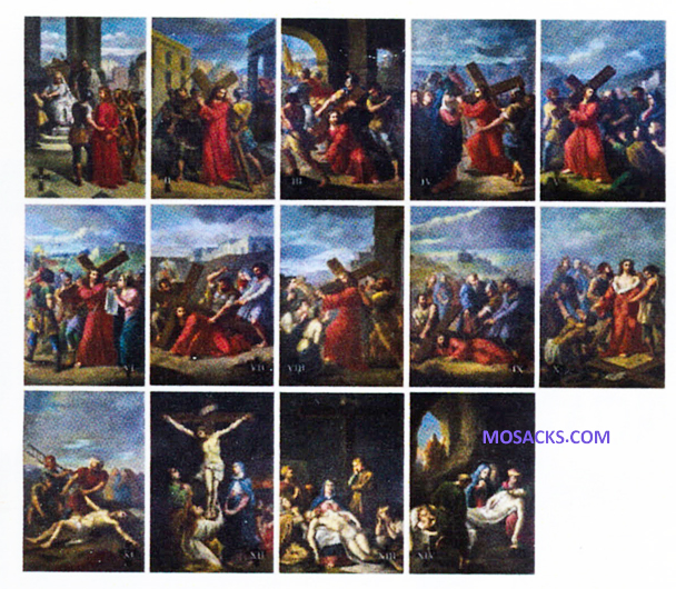 Bertucci Stations Of The Cross 8x12"  Plates