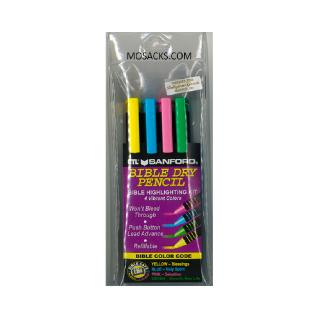 Bible Accessories Highlighter Dry Pencil 4 Pack-26074