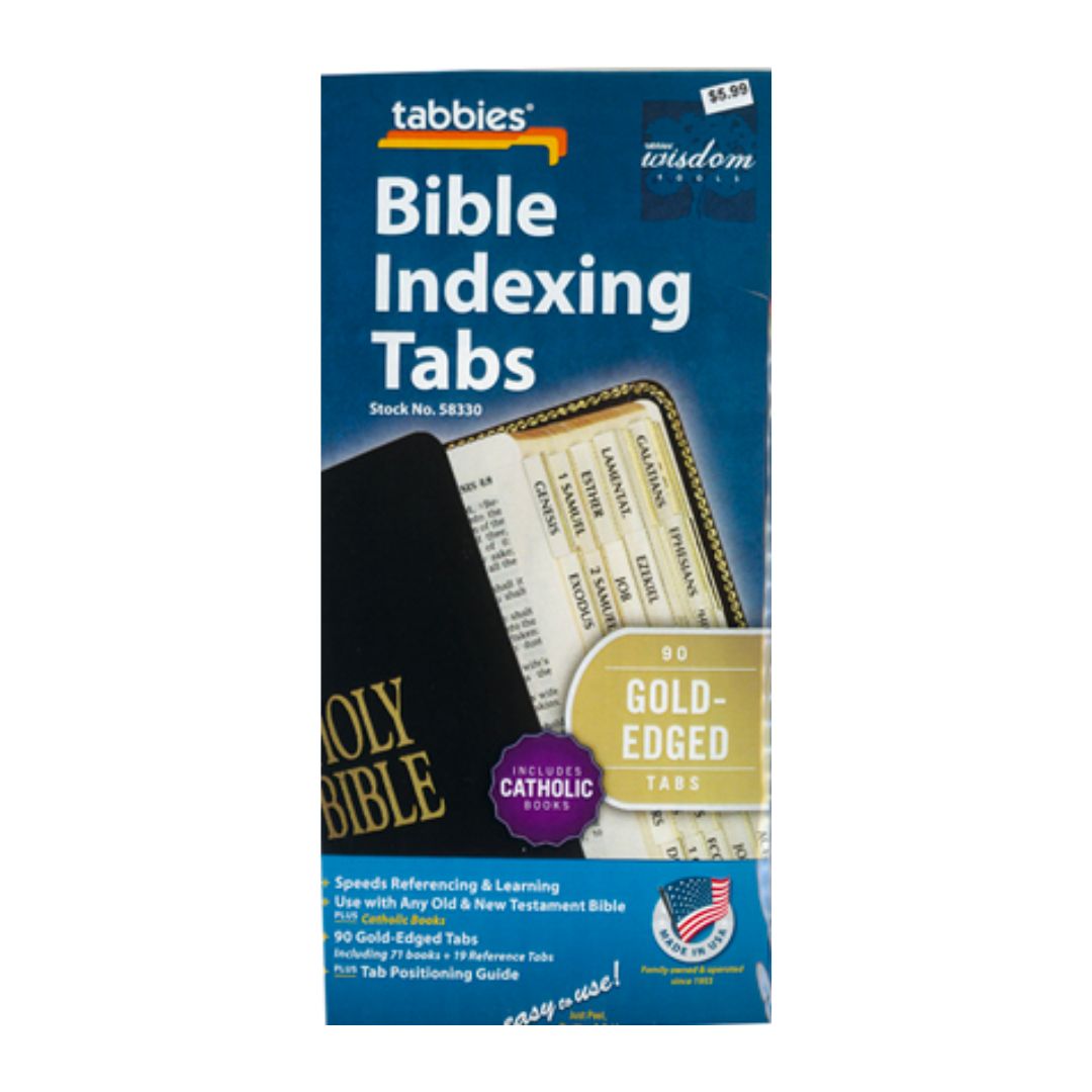 Bible Indexing Tabs Catholic Gold Edged 173-58330