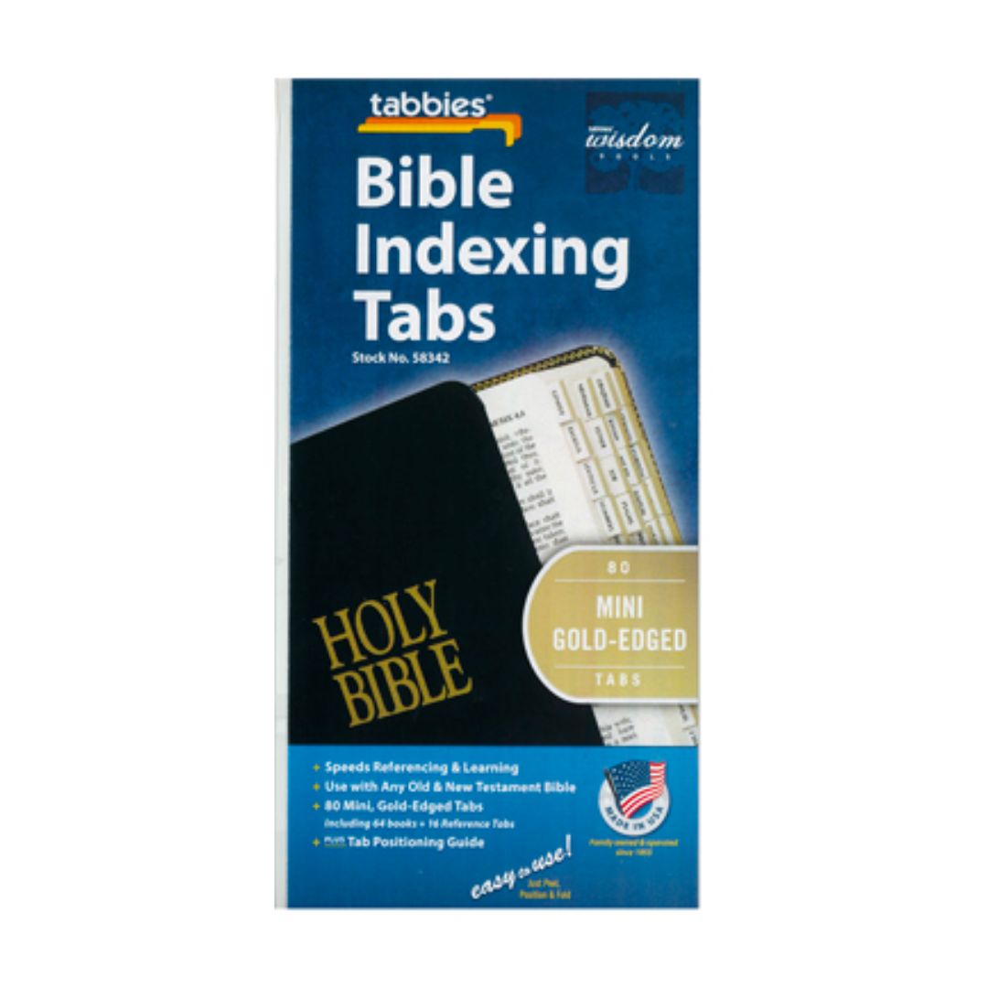 Bible Indexing Tabs: Gold Edged (Mini)