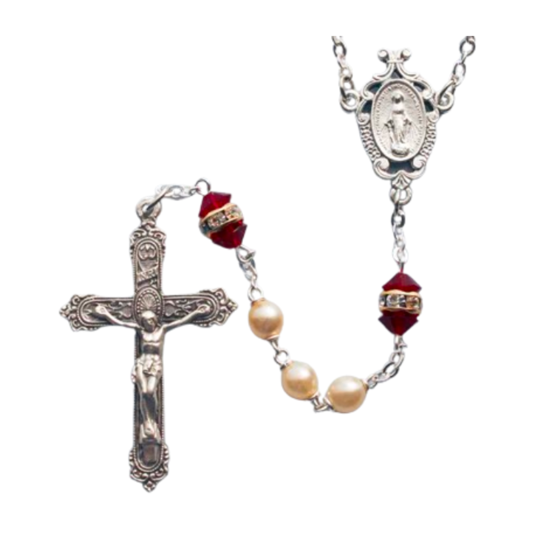 January Birthstone Rosary Garnet-41298GN 