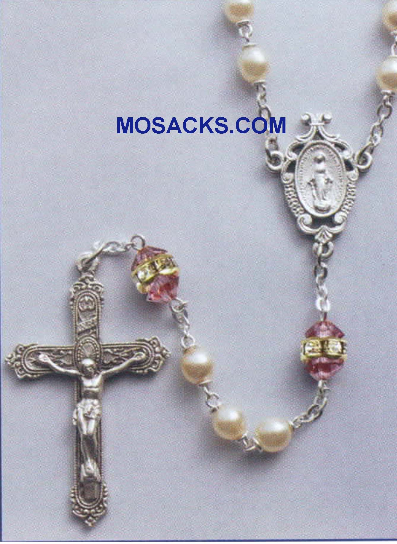 June Birthstone Rosary Light Amethyst-41298LA 