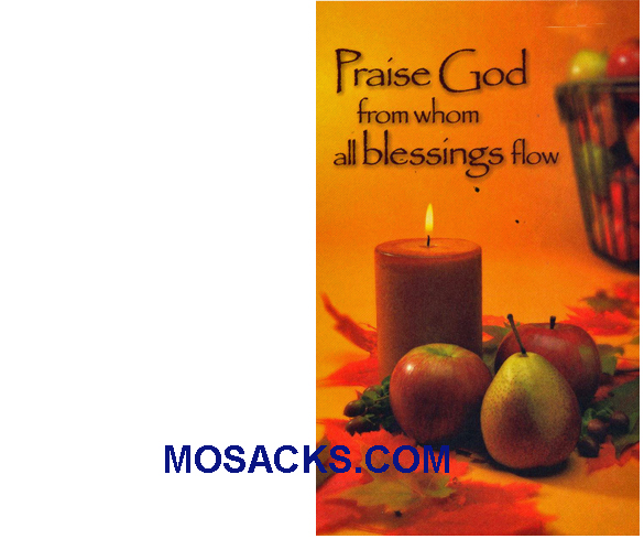 Bulletin Covers Praise God Blessings 100 Pack-6000201974, Thanksgiving Cover