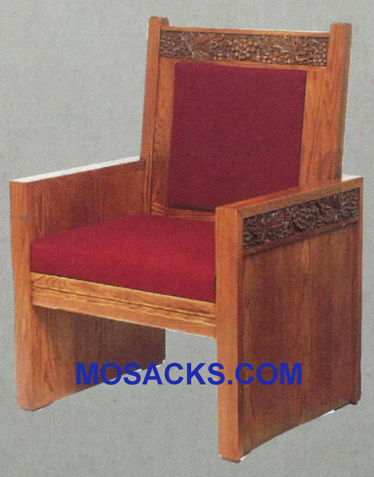 Celebrant Chair w/ upholstered back and seat 28-1/2" w x 23" d 47" h 684