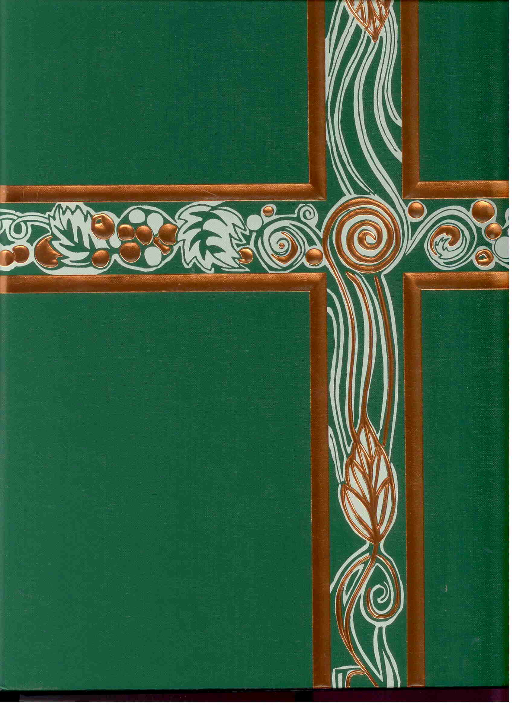 Ceremonial Binder Green with Copper Foil #006586
