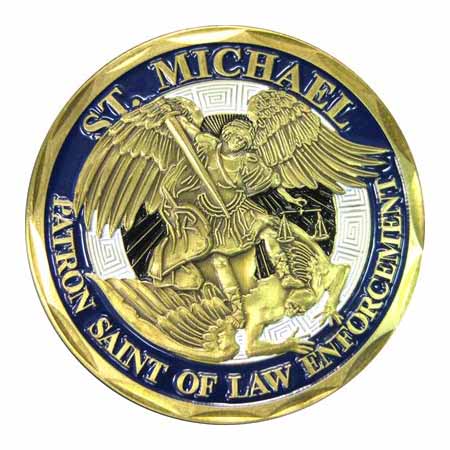 Challenge Coin - Saint Michael Challenge Coin (Law Enforcement) 487-2499