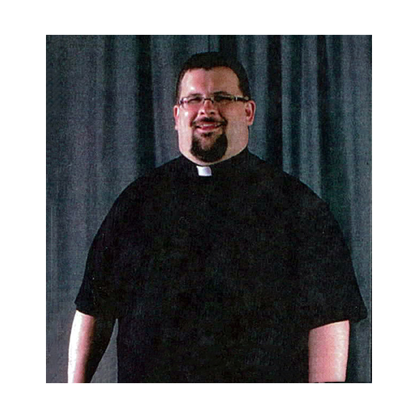 Ecclesiastical Apparel Clergy Tab Collar Ample Cut Shirt Short Sleeve Black