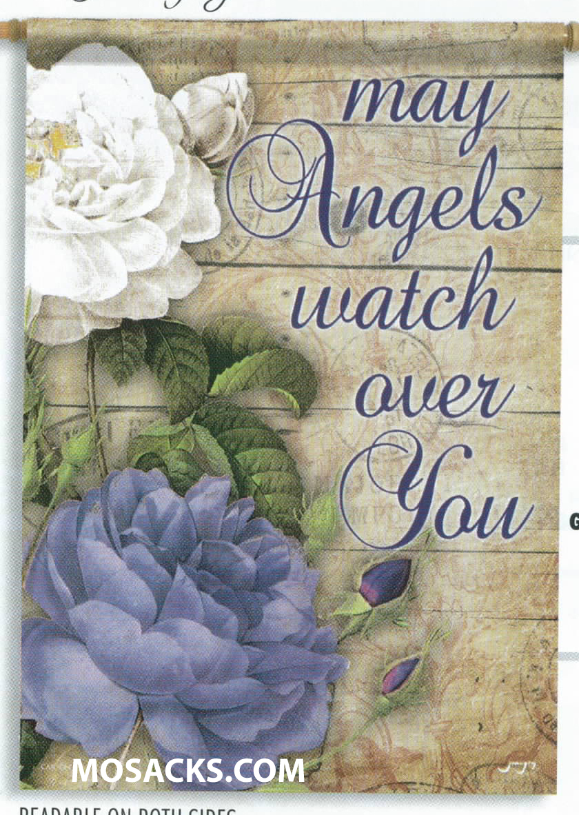 Flagtrends by Carson May Angels Watch Over You Flag in 13" x 18" Double Sided Garden Flag 480-45878