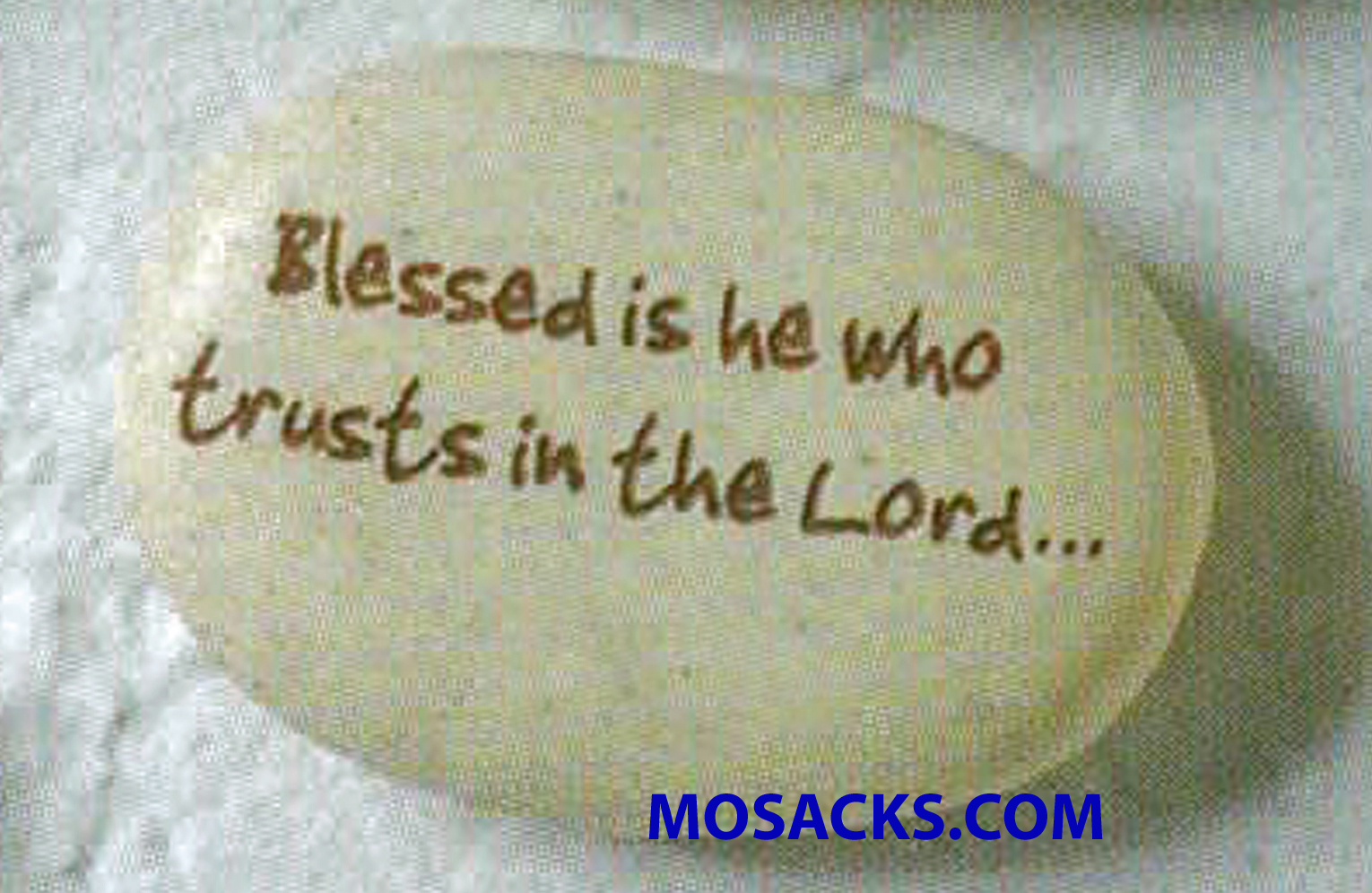 Faithstones Blessed Is He Who Trusts in the Lord Pocket Stone-41199