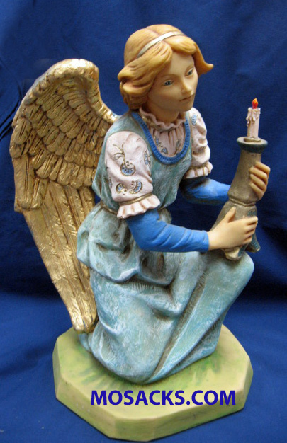 Fontanini Heirloom Nativity 20" Masterpiece Collection Kneeling Blue Angel 53428 RETIRED