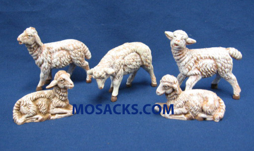 Fontanini Heirloom Nativity 3.5" Six-Piece Sheep Set #55016