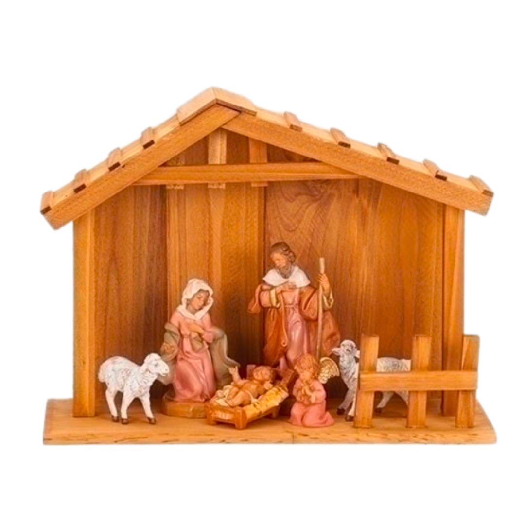 Fontanini 5 Inch My First  Nativity Creche Set with 6 piece Fontanini Figure Set  20-54780