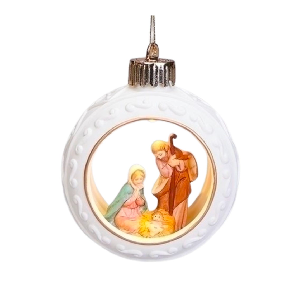 Fontanini Lighted Holy Family Ornament 56388