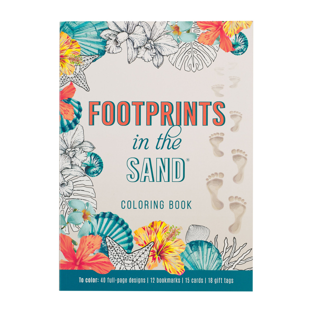 Footprints in the Sand Coloring Book