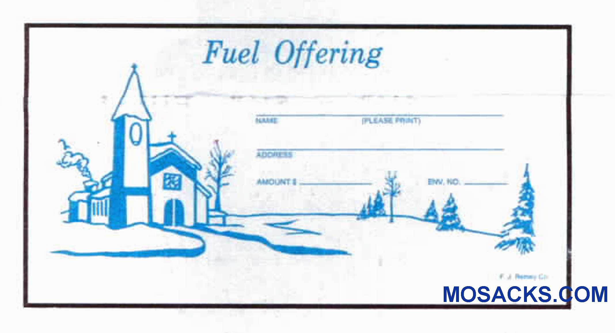 Fuel Church Offering Envelope 6-1/4 x 3-1/8  #304-351