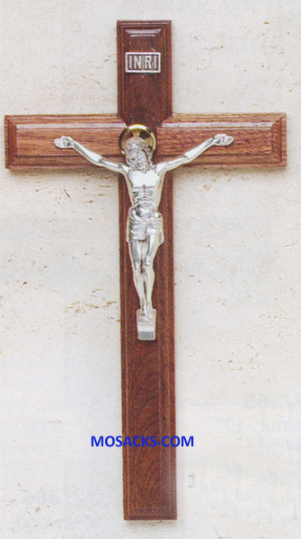 Genuine 9 Inch Walnut Crucifix 64-17/416