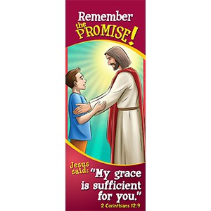 Christian Bookmark My Grace Is Sufficient for you Bookmark-BKMK09