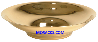 Host Bowl Bright Gold Plated 6-1/4" Diameter 1-3/8" High 150 Host Capacity K359-G  ?FREE SHIPPING