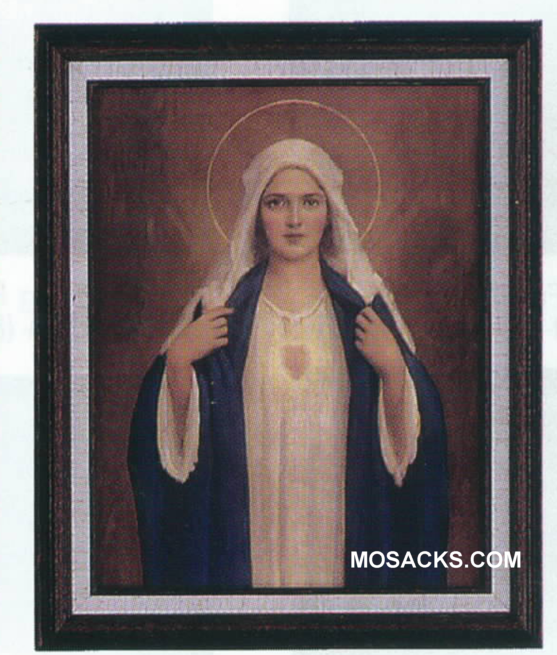 9" x 12" Immaculate Heart of Mary print by Chambers  Immaculate Heart of Mary picture Overall size is 11" x 14"  280-0952