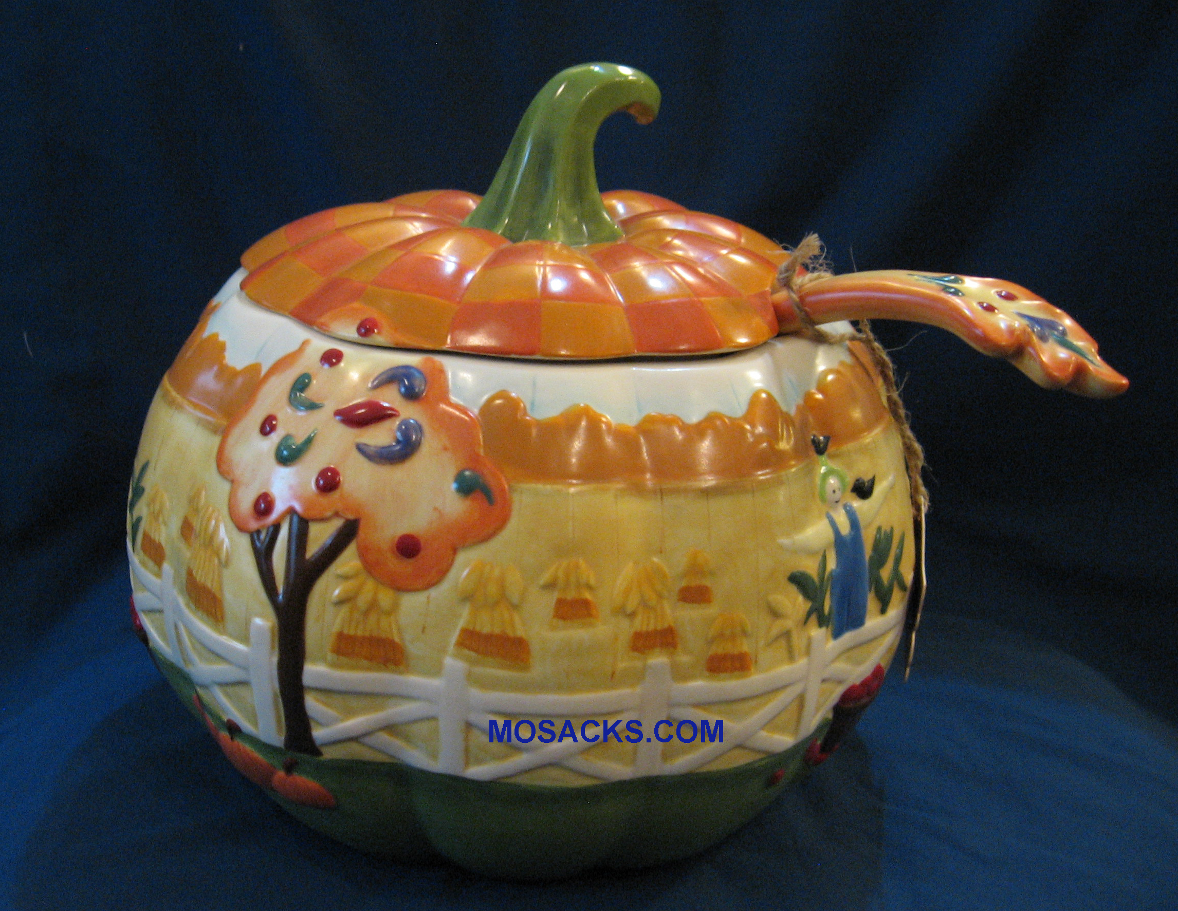 Jim Shore's Heartwood Creek Fall Harvest SoupTureen with Ladle 4003290