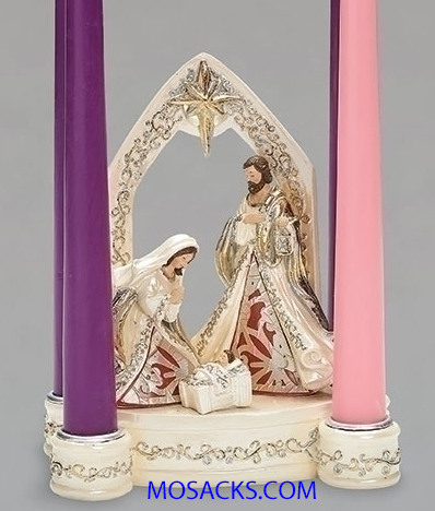 Joseph's Studio Nativity Advent Candle Holder 20-133544, is a beautiful Advent candle holder that would make a perfect centerpiece