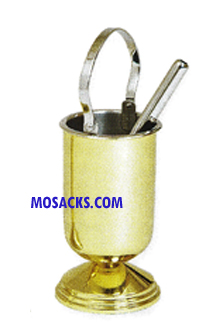 K Brand K384 Brass Holy Water Pot & Sprinkler