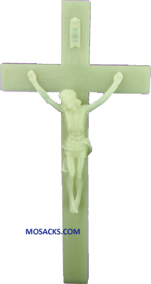 Luminous 12" Wood Grained Plastic Crucifix 185-2029AL