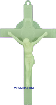 Luminous 6" Sunburst Plastic Crucifix 185-763AL