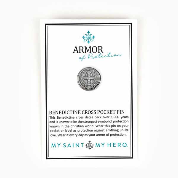 My Saint My Hero Armor of Faith Protection Pocket Pin -54004SL
