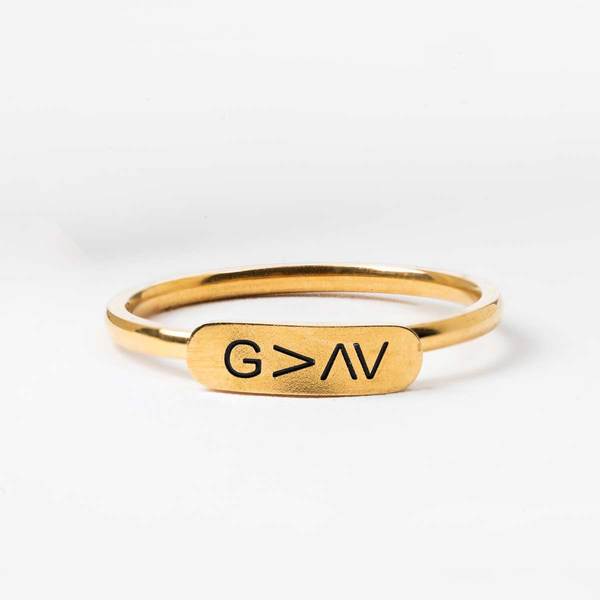 My Saint My Hero God is Greater than Your Ups and Downs Ring -4209Series