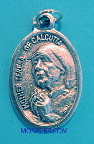 Mother Teresa of Calcutta 3/4" Oxidized Medal