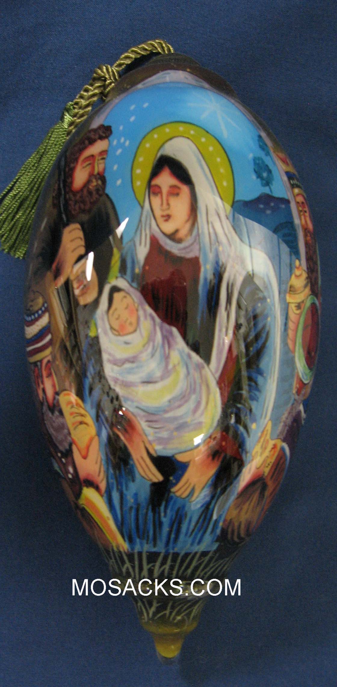 Ne’Qwa Art™ Hand-Painted Ornament "Holy Night" 759