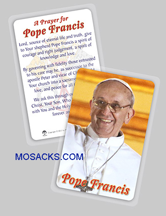 New Pope Francis I Laminated Holy Card - 99717