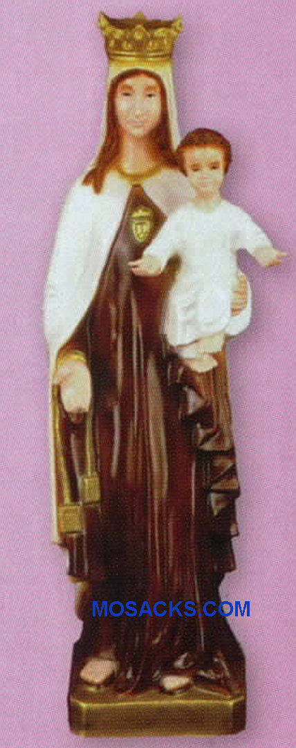 Religious Outdoor Statue of Our Lady Of Mt Carmel 24 Inch PVC Garden Statue-SA2462C