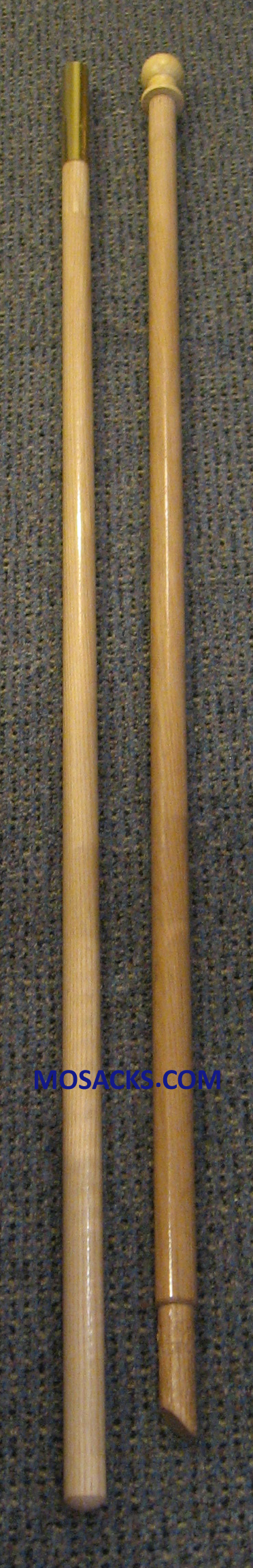 Two-Piece 10' Outdoor Blonde Hardwood Flagpole w/Halyard, #3790