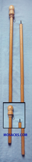Two-Piece 7' Outdoor Blonde Hardwood Flagpole, #3720