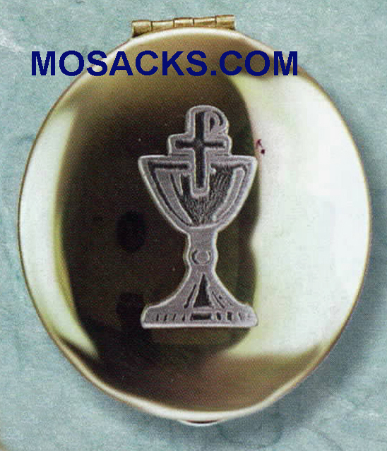 Polished Brass Pyx Chalice 50 Host Capacity-87043