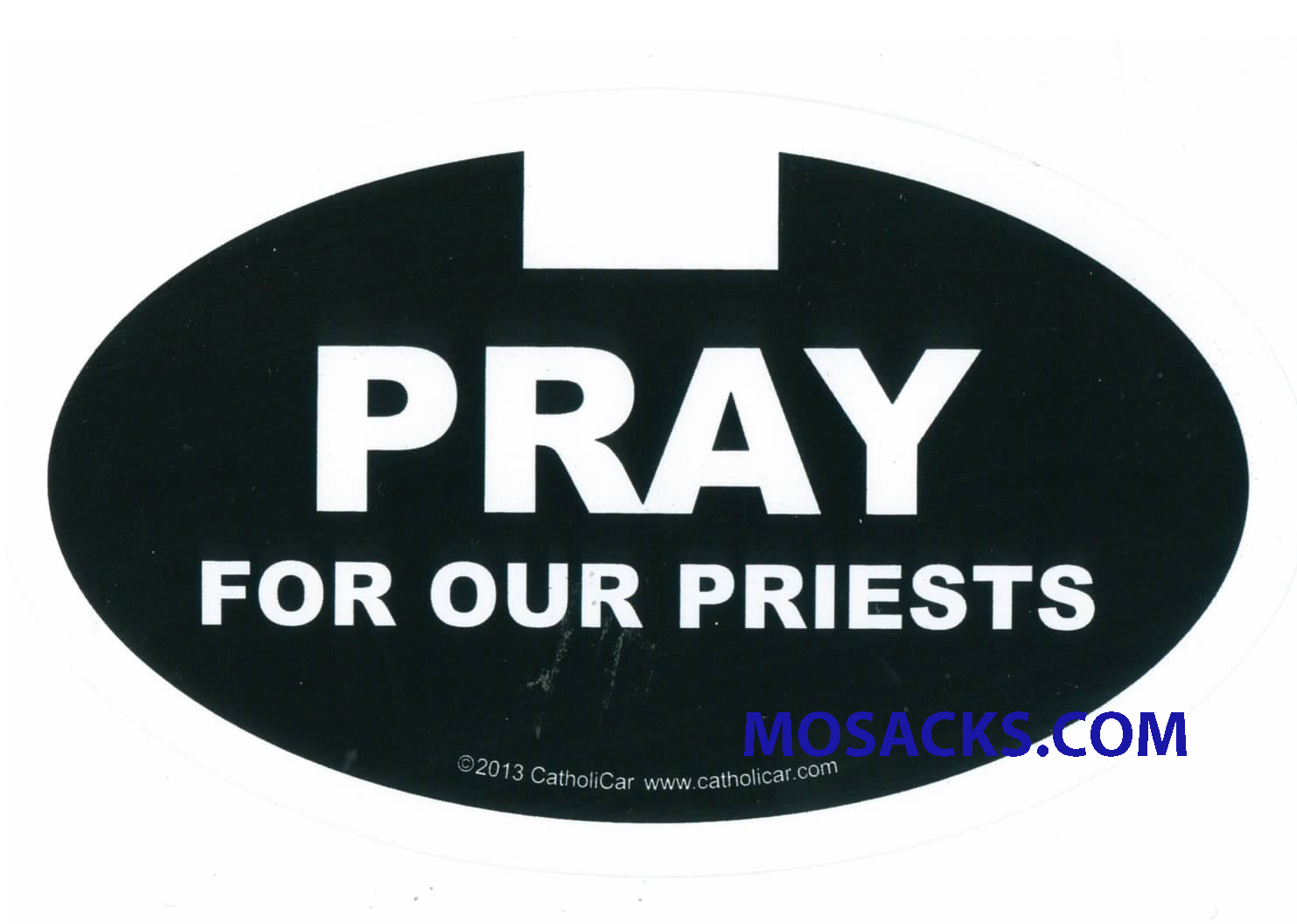 Pray For Our Priests Window Decal CCE04 Christian Window Decal, Catholic Window Decal