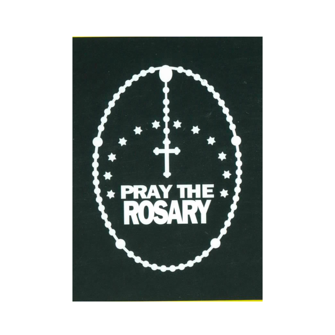 Pray The Rosary Decal Christian Decal, Catholic Decal