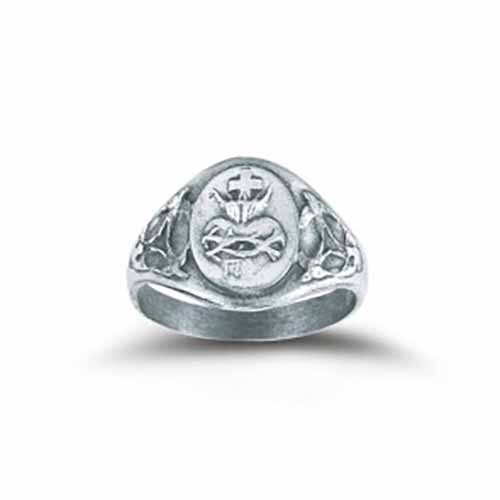Ring Sacred Heart of Jesus Sizes: 5-9 R4203 Sterling Silver Sacred Heart of Jesus Ring