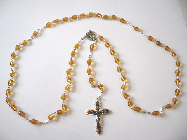 11 - November Topaz Birthstone Rosary
