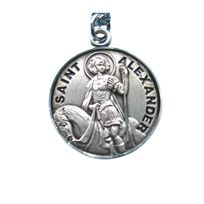 St. Alexander Sterling Medal w/20" S Chain
