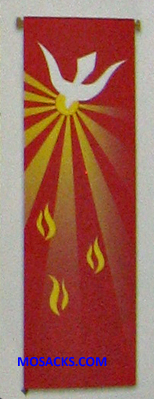 Slabbinck Large Inside Banner Holy Spirit with Flames 7151