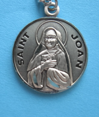 St. Joan Sterling Medal w/18" S Chain