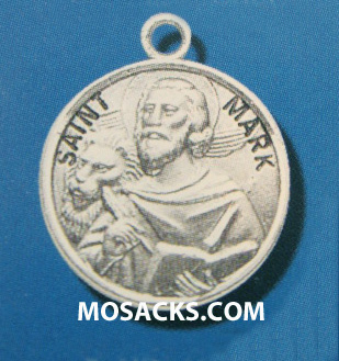 St. Mark Sterling Silver Medal, 20" S Chain, S-9614-20S